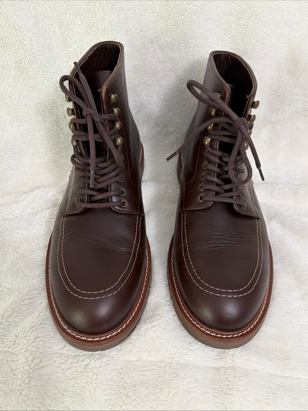 Indiana Jones Adventurer Leather Boots Size 13 Wested Leather Co Hand Made Brown - Picture 3 of 10